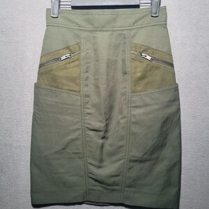 Stella McCartney Skin Free Skin Green Pencil Skirt Women's Size 36 (Small/4)